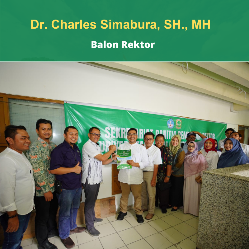 Dr. Charles Simabura, SH., MH Daftar Jadi Bakal Calon Rektor