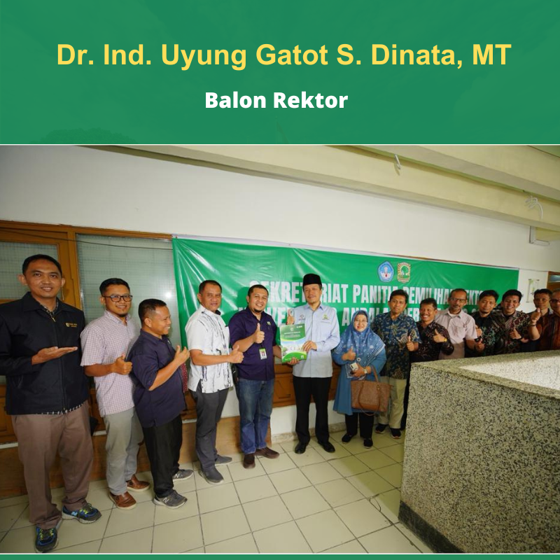 Dr. Ing. Uyung Gatot S. Dinata, MT Daftar Jadi Bakal Calon Rektor